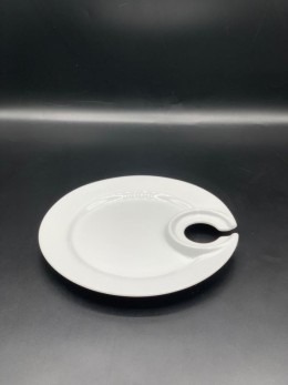 Porzellan Teller mit Sekthalterung - Ansicht 