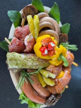 "Mediterrane" Grillplatte zum selber Grillen - Ansicht 